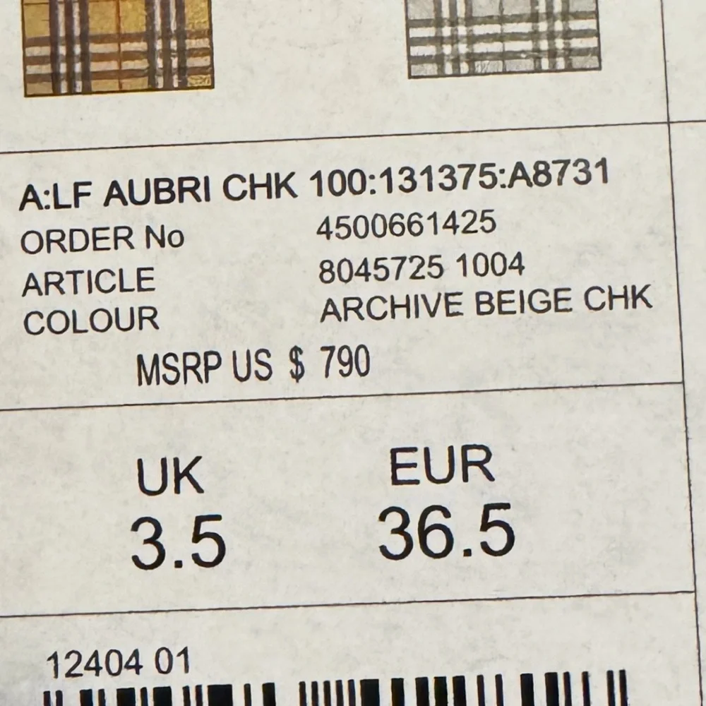 Burberry Beige & Black Check Pointed Toe Heels | EU 36.5 | Authentic - Picture 3 of 7